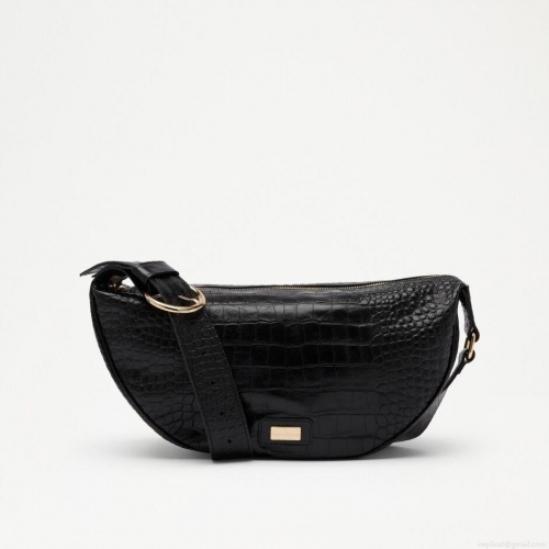 Russell & Bromley PARABOLA Half Moon Crossbody Bag