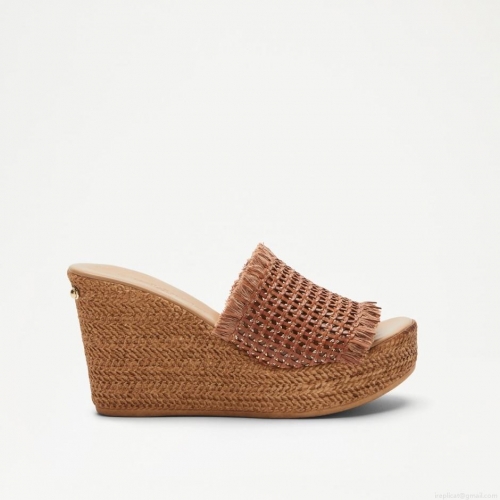 Russell & Bromley LIBERTINE Weave Wedge Mule