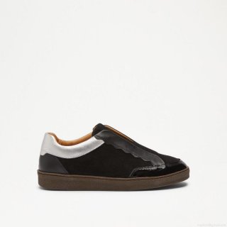 Russell & Bromley ROLL UP Scalloped Laceless Trainer