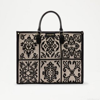 Russell & Bromley GEMINI Woven Shopper Tote