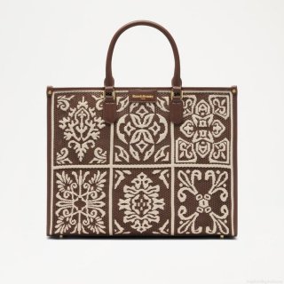 Russell & Bromley GEMINI Woven Shopper Tote